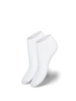 Dámské ponožky kotníčkové bambusové bílé
