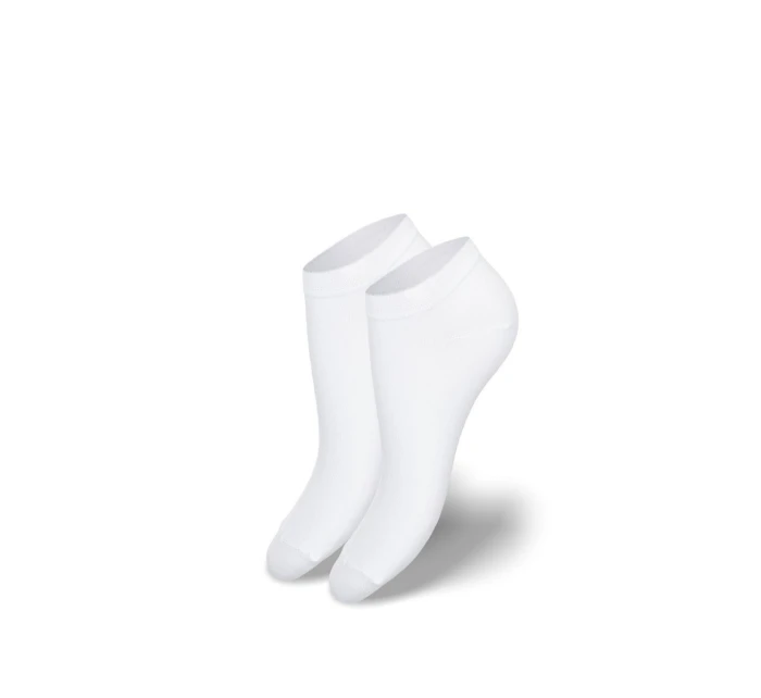 Dámské ponožky kotníčkové bambusové bílé