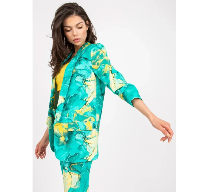 Dámské sako DHJ MA 7684A 1.22X tyrkysové