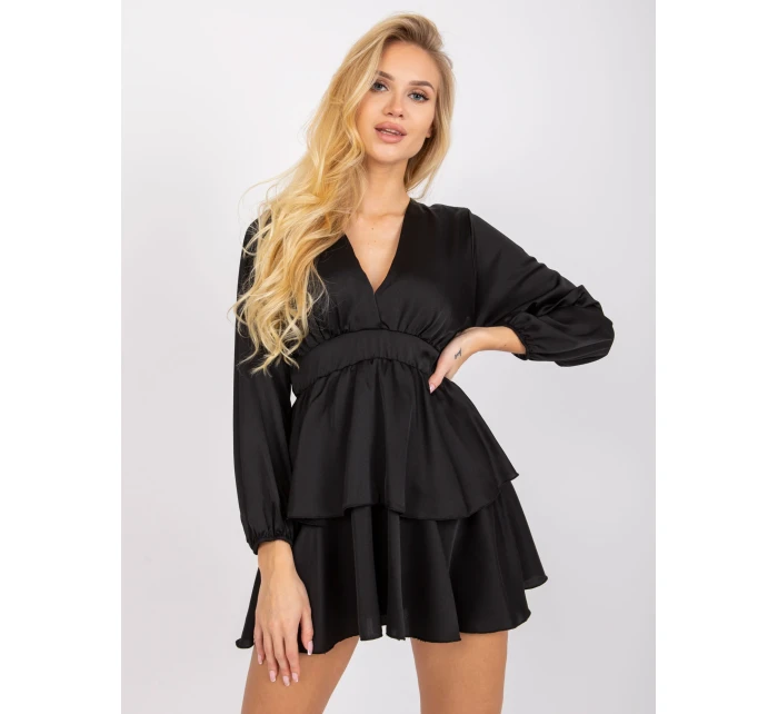 Šaty DHJ SK model 17002690 černá - FPrice Šaty DHJ SK model 17002690 černá - FPrice