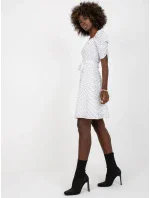 Šaty LK SK 508680.12P bílé a černé