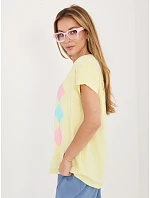 Bluzka RV BZ model 22102602 jasny żółty - FPrice Bluzka RV BZ model 22102602 jasny żółty - FPrice