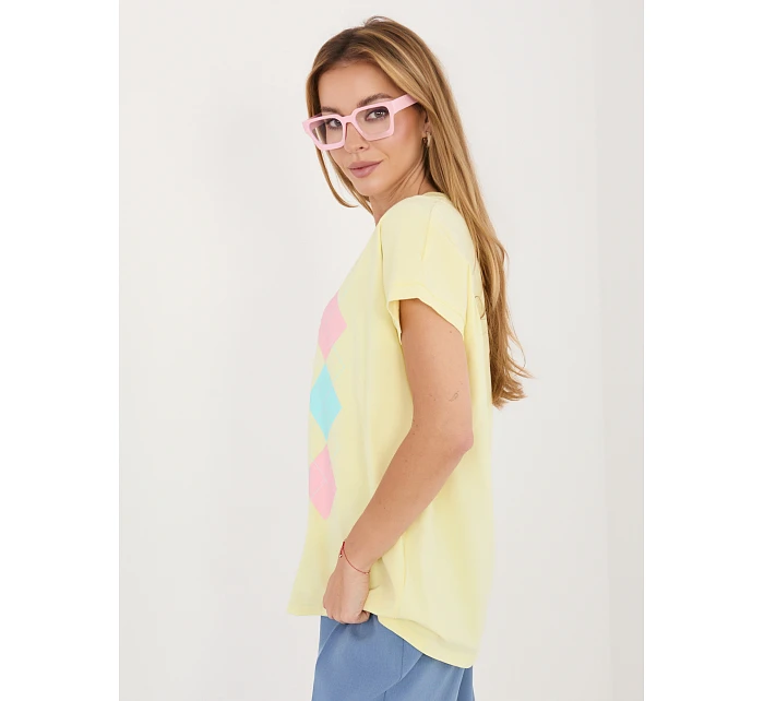 Bluzka RV BZ model 22102602 jasny żółty - FPrice Bluzka RV BZ model 22102602 jasny żółty - FPrice
