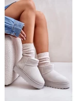 Sněhule Dámské Na Platformě Zateplené Kožíškem Světle Šedé Xamella Sněhule Dámské Na Platformě Zateplené Kožíškem Světle Šedé Xamella