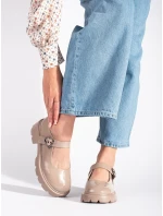 Originální dámské mokasíny hnědé platforma Originální dámské mokasíny hnědé platforma