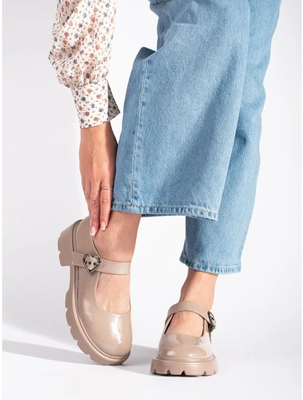 Originální dámské mokasíny hnědé platforma Originální dámské mokasíny hnědé platforma