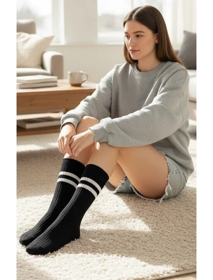 WiK Soxlandia 044 Kašmírové ponožky Two Stripes 12 35-42