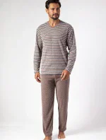 Pánské pyžamo Regina 450 froté dlouhé/r M-XL