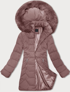 Růžová dámská bunda s kapucí J Style (16M9121-51)