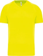 Kariban ProAct PA 476 Pánské sportovní tričko s výstřihem do V 20.P476 fluorescent yellow