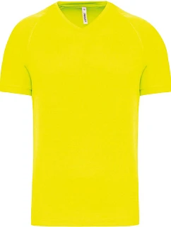 PA 476 Pánské sportovní tričko s výstřihem do V model 22513168 fluorescent yellow - Kariban ProAct