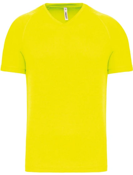 Kariban ProAct PA 476 Pánské sportovní tričko s výstřihem do V 20.P476 fluorescent yellow Kariban ProAct PA 476 Pánské sportovní tričko s výstřihem do V 20.P476 fluorescent yellow