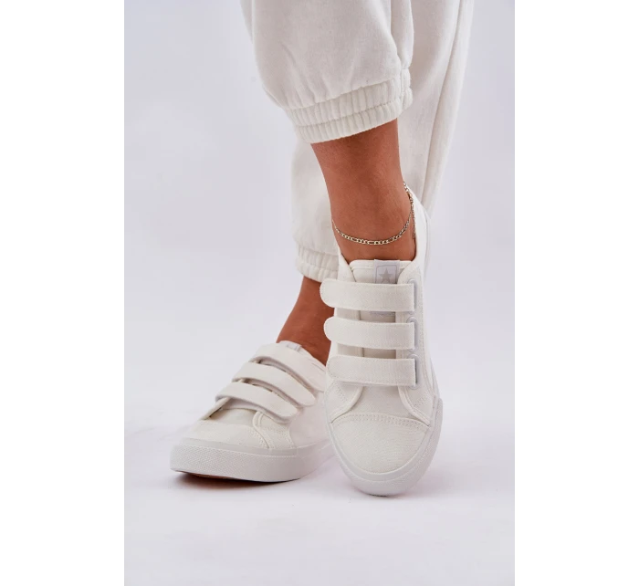 Nízké Tenisky Na Suchý Zip Bílé model 21684221 - Boto Nízké Tenisky Na Suchý Zip Bílé model 21684221 - Boto