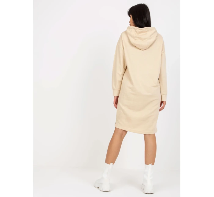 Šaty D10044C30296A světle béžové