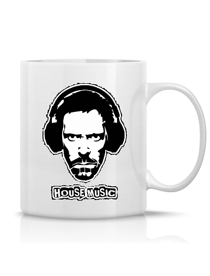 DR. HOUSE - klasický bílý keramický hrníček 300 ml DR. HOUSE - klasický bílý keramický hrníček 300 ml