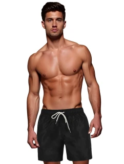 Pánské šortky černé model 21989744 - Dstreet