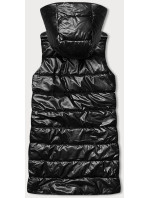 Černá dámská vesta s asymetrickým zipem (16M9117-392)