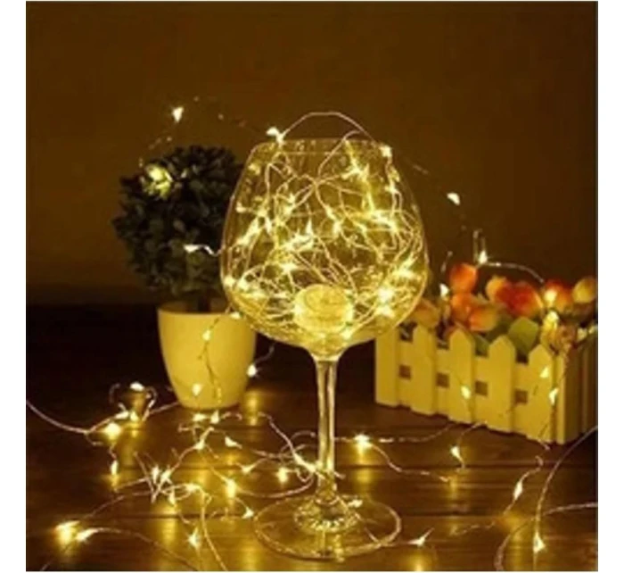 LAMPKI NA GIRLANDA 100 LED CIEPŁY BIAŁY model 21832624