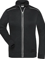 Daiber JN 897 Dámská pracovní pletená fleece bunda - Solid 02.0897 black/black