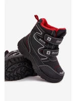 Zateplené Dětské Sněhule Traperky Big Star OO374049 Černé Zateplené Dětské Sněhule Traperky Big Star OO374049 Černé