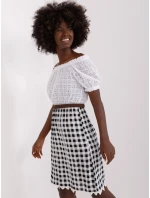 LK SK 506343 šaty.60P bílá a černá