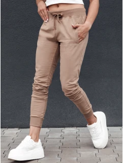 Dámské tepláky RELAX MODE světle hnědé FashionStreet UY2136