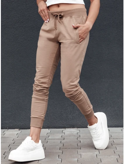 Dámské tepláky RELAX MODE světle hnědé FashionStreet UY2136