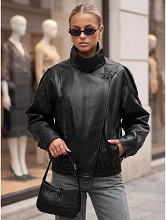 Dámská černá bunda FashionStreet TY5960