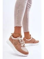 Dámská sportovní obuv na platformě Béžove Aisha Dámská sportovní obuv na platformě Béžove Aisha