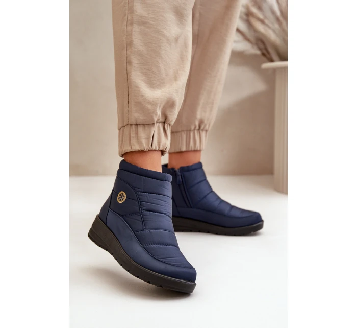 Dámské Zateplené Sněhule Tmavě Modré model 21668300 - EVENTO Dámské Zateplené Sněhule Tmavě Modré model 21668300 - EVENTO