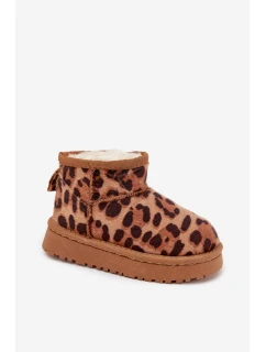 Dětské sněhule vyhřívané s Panterka Hnědé model 21718620 - Boto