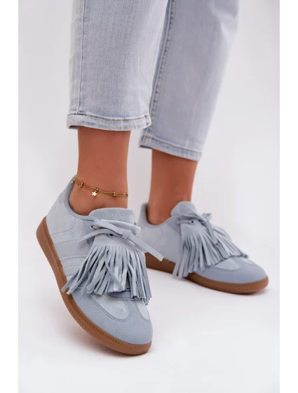 Dámské tenisky s třásněmi modré model 21937705 - Boto Dámské tenisky s třásněmi modré model 21937705 - Boto