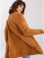 Sweter AT SW model 19014671 camelowy - FPrice Sweter AT SW model 19014671 camelowy - FPrice