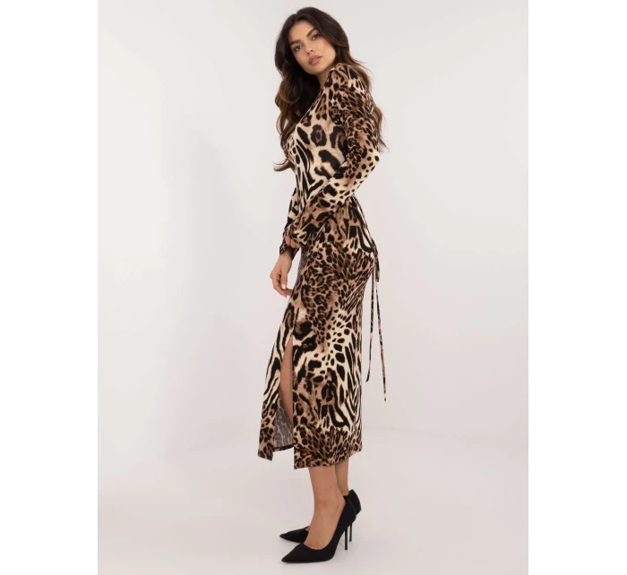Sukienka LK SK  czarno beżowy model 20616352 - FPrice