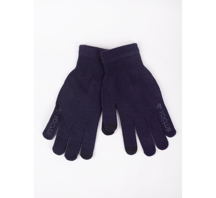 Yoclub Pánské dotykové rukavice RED-0243F-AA5E-005 Navy Blue
