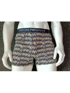 Pánské trenýrky  hnědé se vzorem  model 20186851 - Emporio Armani