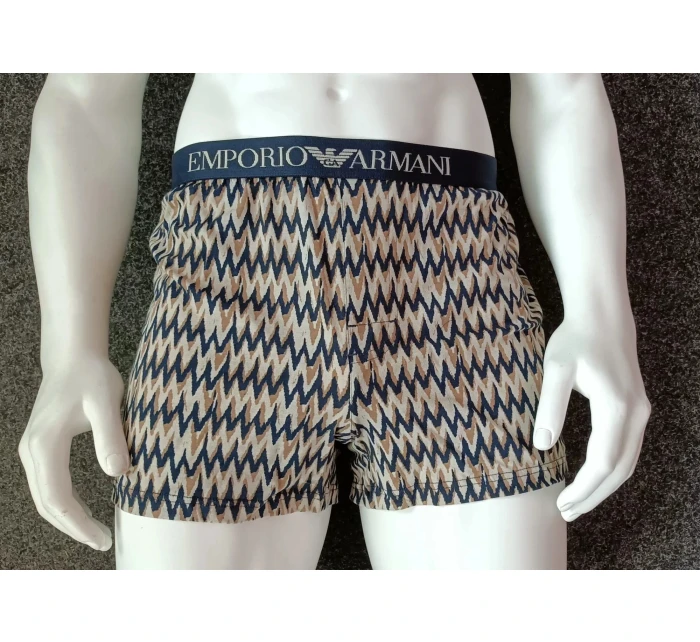 Pánské trenýrky hnědé se vzorem model 20186851 - Emporio Armani Pánské trenýrky hnědé se vzorem model 20186851 - Emporio Armani