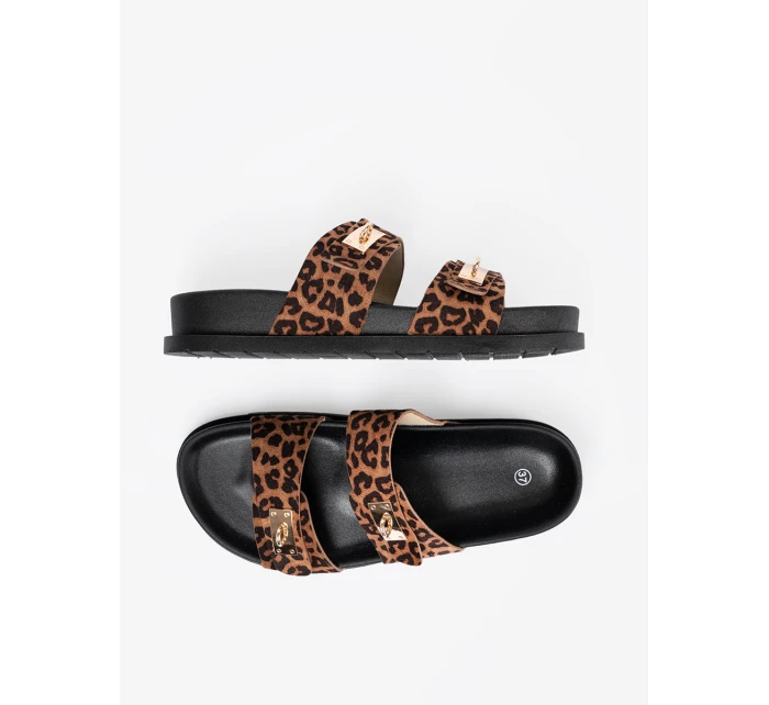 Luxusní se zvířecím motivem dámské nazouváky platforma Luxusní se zvířecím motivem dámské nazouváky platforma