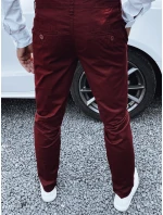 FashionStreet pánské vínové kalhoty UX4339 FashionStreet pánské vínové kalhoty UX4339
