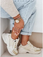 Dámské béžové tenisky model 21991939 - Dstreet Dámské béžové tenisky model 21991939 - Dstreet