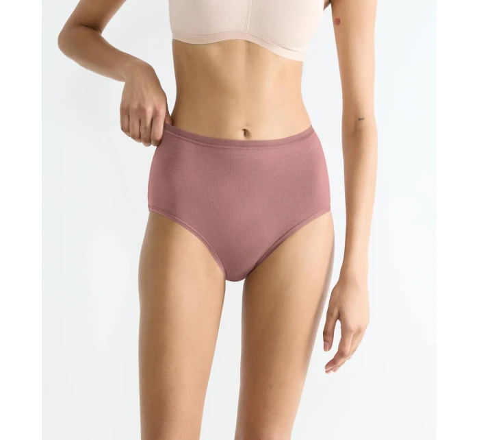 Dámské kalhotky GO Daily Cotton Highwaist - BROWN - sv. hnědé 1141 - SLOGGI Dámské kalhotky GO Daily Cotton Highwaist - BROWN - sv. hnědé 1141 - SLOGGI