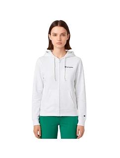 Dámská mikina s kapucí na zip bílá model 22119582 - CHAMPION