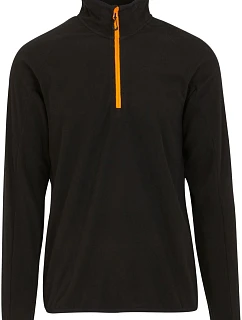 Regatta TRF 691 Fleecová mikina structure s 1/4 zipem "Navigate" 36.F691 black/orange pop