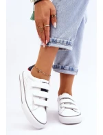 Žené tenisky na suchý zip Big Star LL274A207 Bíle Žené tenisky na suchý zip Big Star LL274A207 Bíle