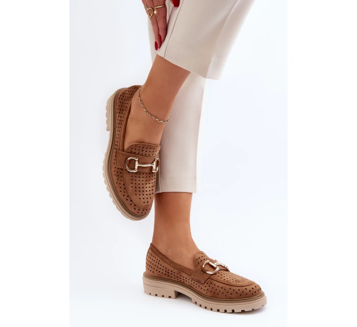 Dámské lodičky s výšivkou Camel model 21649856 - Boto