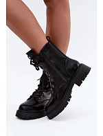 Dámské zateplené workery s ozdobou na Černé model 22366378 - Boto Dámské zateplené workery s ozdobou na Černé model 22366378 - Boto
