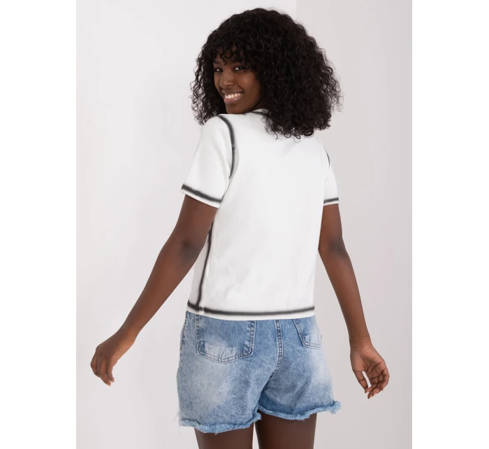 T shirt NM TS model 19662285 biały - FPrice T shirt NM TS model 19662285 biały - FPrice