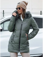 Dámská zimní bunda s kapucí KRISTA zelená FashionStreet TY4729