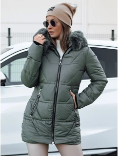 Dámská zimní bunda s kapucí KRISTA zelená FashionStreet TY4729