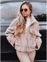 FashionStreet dámský krátký béžový kožich TY5248